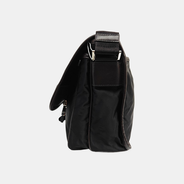 Nylon Shoulder Bag Black