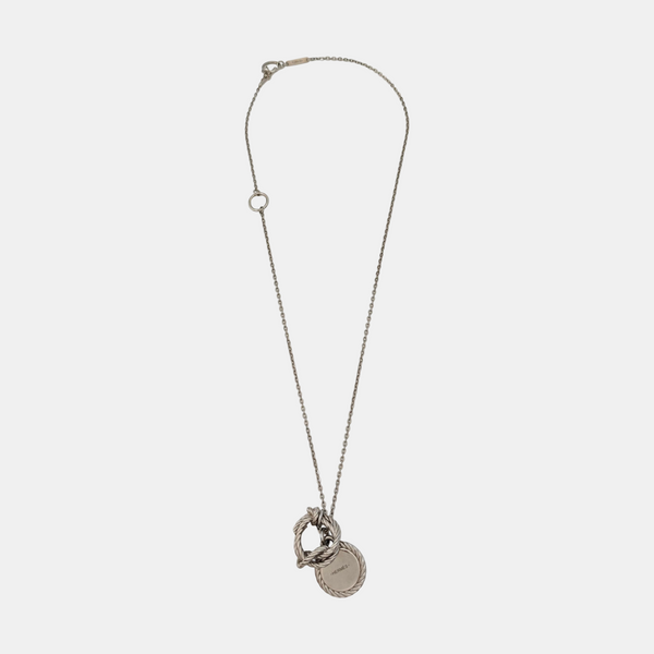 Cordage Metal Silver Necklace