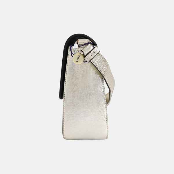 Gancino Calfskin Silver