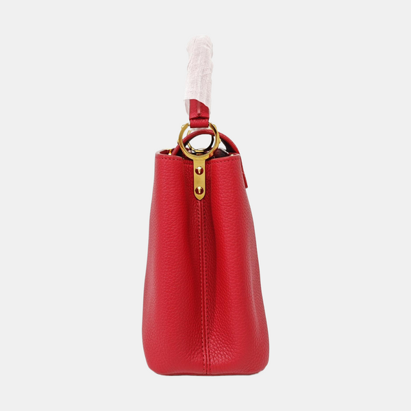 CAPUCINES MM Calfskin Red