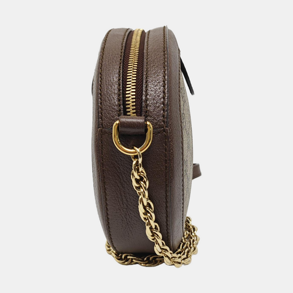 Ophidia Mini Monogram Coated Canvas Beige
