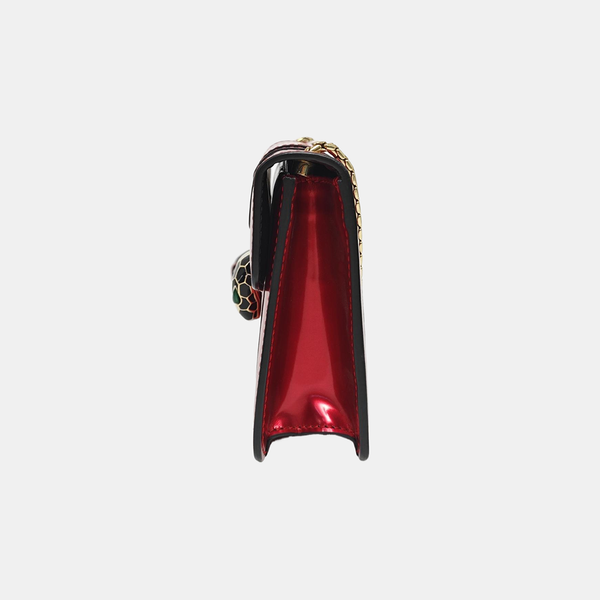 SERPENTI FOREVER Small Patent Leather Red