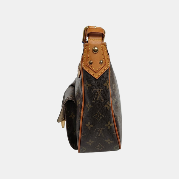 HUDSON MM Monogram Coated Canvas Brown