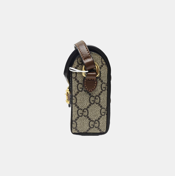 Horsebit 1955 Mini Monogram Coated Canvas Beige