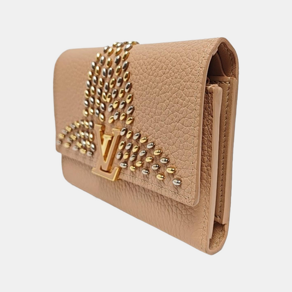 CAPUCINES Calfskin Pink Wallet