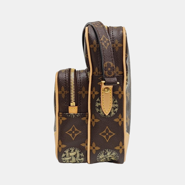AMAZON Monogram Coated Canvas Brown