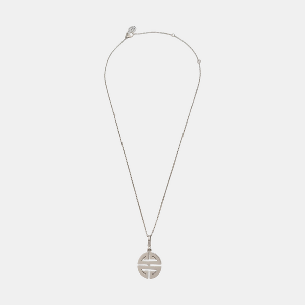 18k White Gold Silver Necklace
