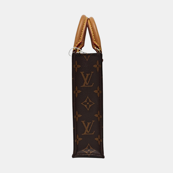 Authenticated pre-owned SAC PLAT Mini Monogram Coated Canvas Brown - Tote Bag at Looply