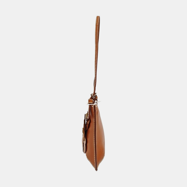 Calfskin Top Handle Bag Brown