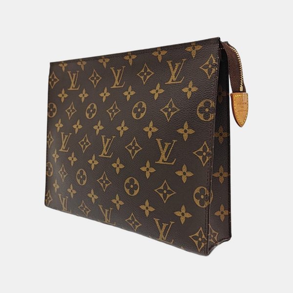 TOILET POCKET 26 Monogram Coated Canvas Brown