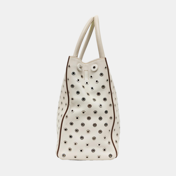 Calfskin Tote Bag White