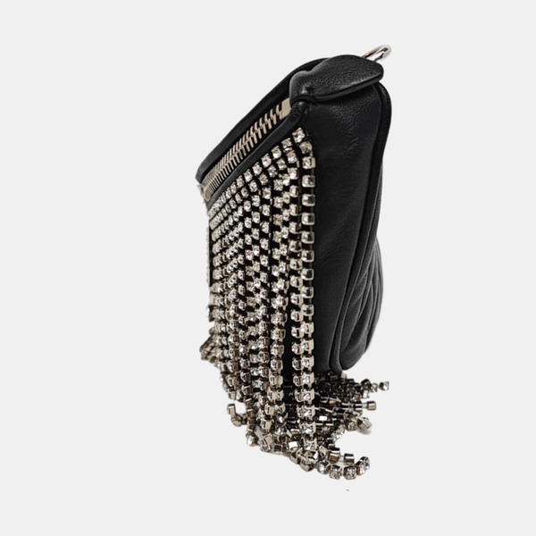 Fringed Lambskin Black