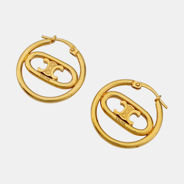 Metal Gold Stud Earrings
