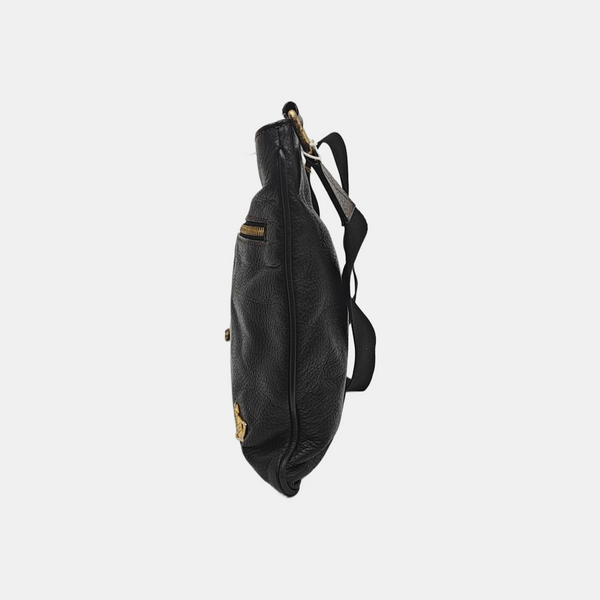 Calfskin Shoulder Bag Black