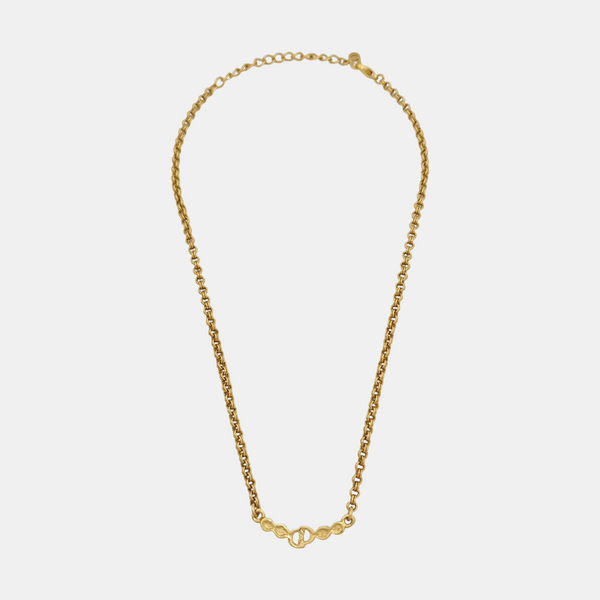 Petit CD Metal Gold Necklace