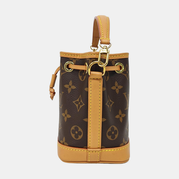 NOÉ Nano Monogram Coated Canvas Brown