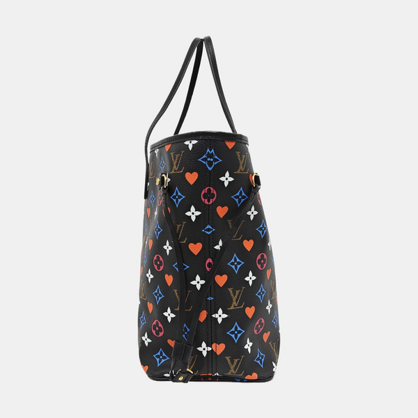 NEVERFULL MM Monogram Coated Canvas Black