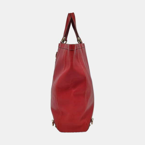 Abbey Calfskin Red