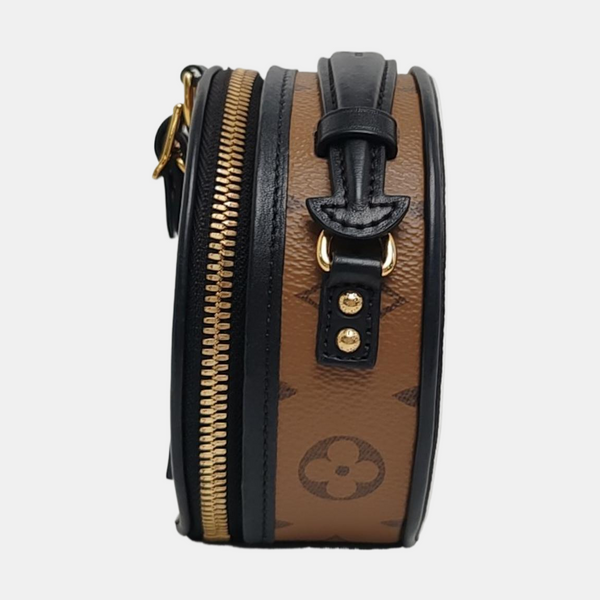 BOITE CHAPEAU Mini Monogram Coated Canvas Brown