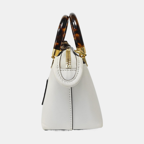 Calfskin Shoulder Bag Mini White