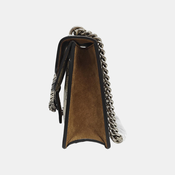 Dionysus Mini Monogram Coated Canvas Beige