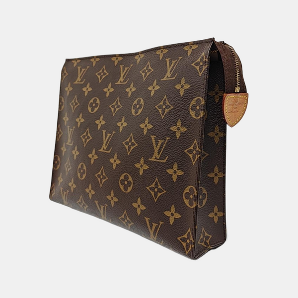 TOILET POCKET 26 Monogram Coated Canvas Brown