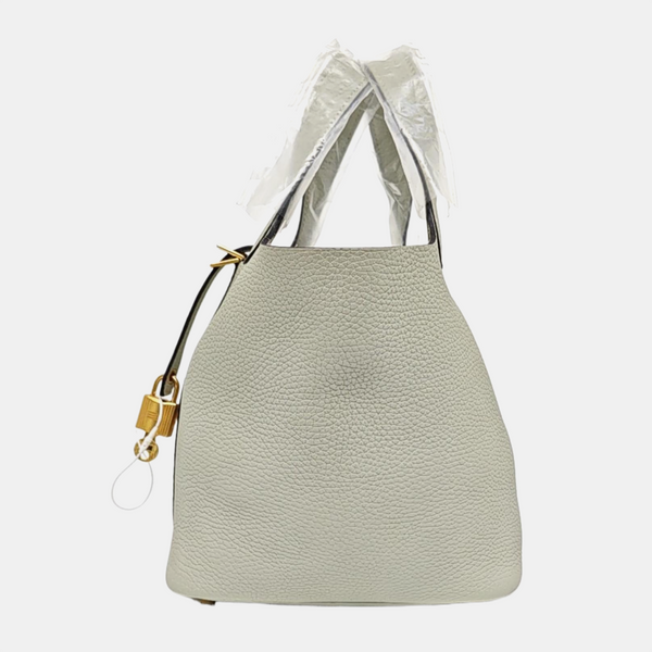 Authenticated pre-owned Picotin Lock 18 Clemence Gray - Bucket Bag at Looply