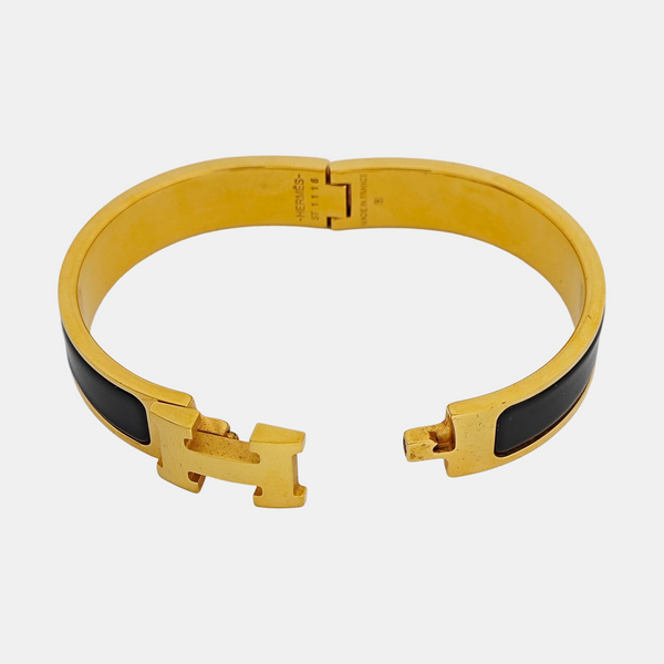 Clic H Metal Gold Bangle