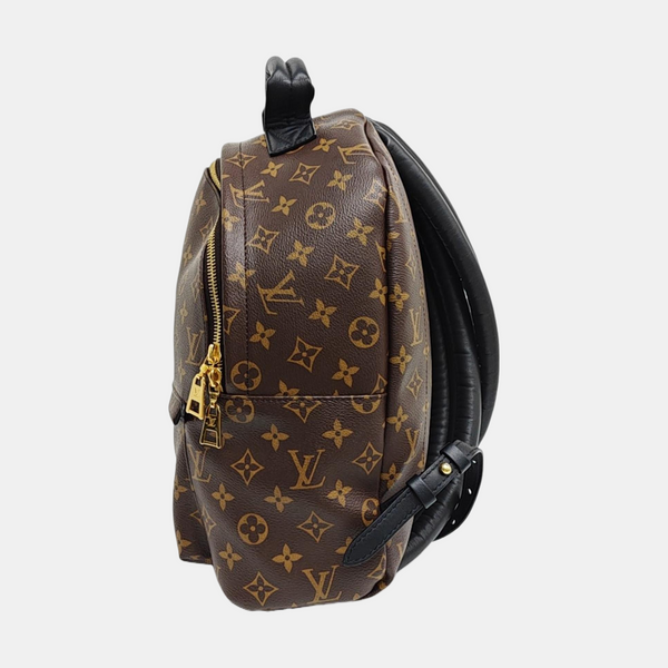 Monogram Coated Canvas Backpack Brown