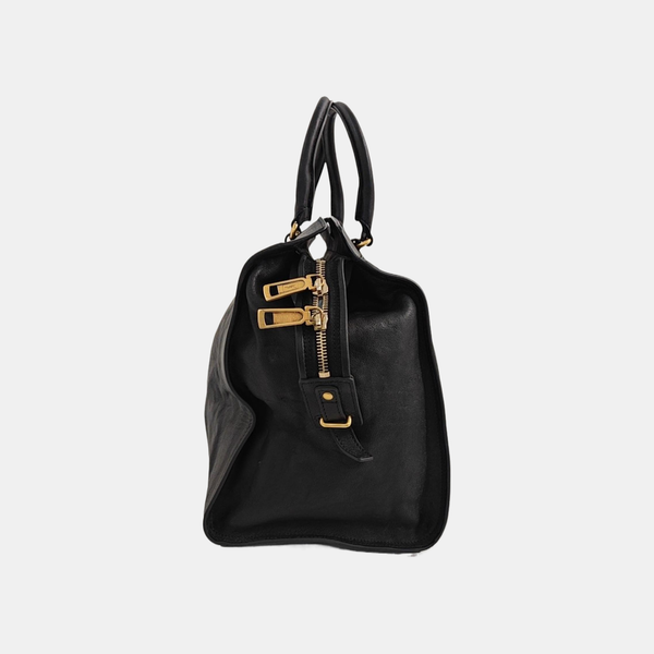 CHYC Y LIGNE Large Calfskin Black