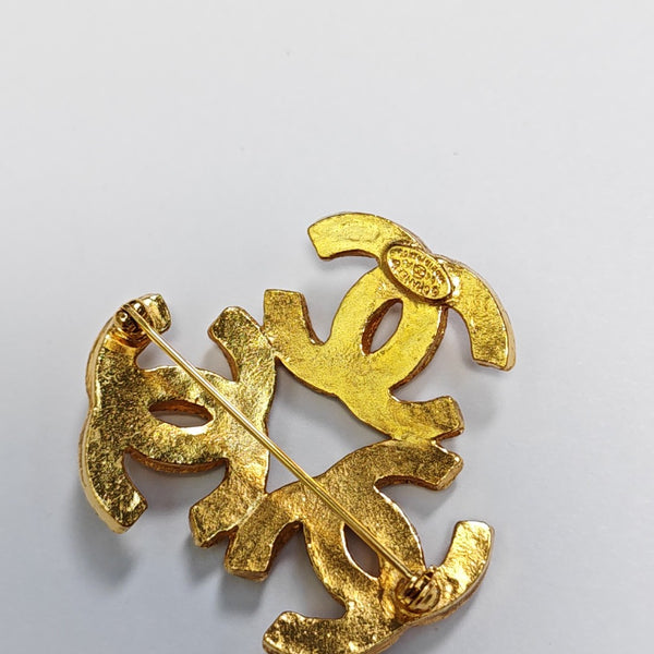 Metal Gold Brooch