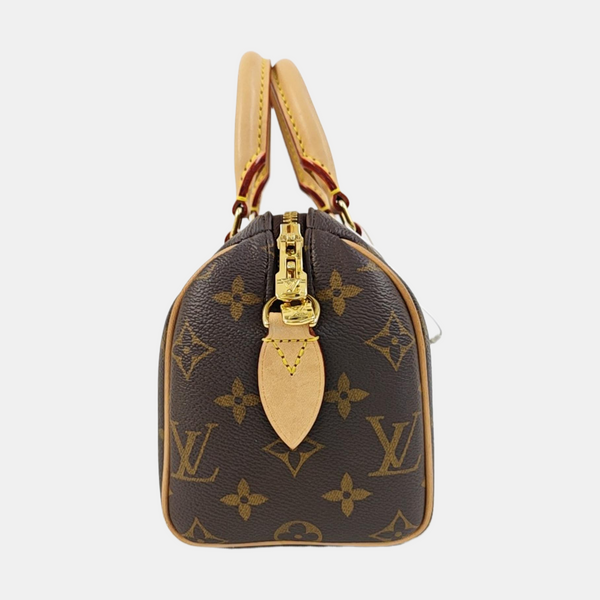 SPEEDY 20 Monogram Coated Canvas Brown