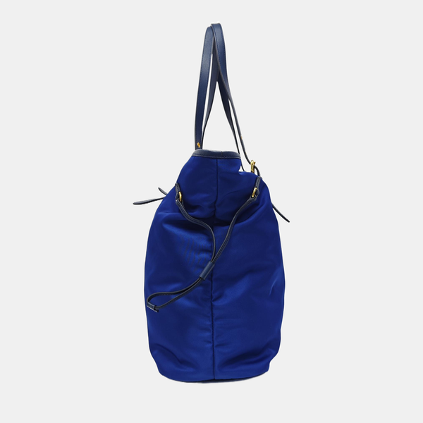 Nylon Tote Bag Blue