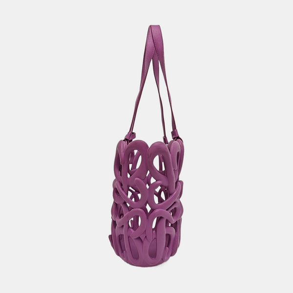 Special Material Shoulder Bag Purple