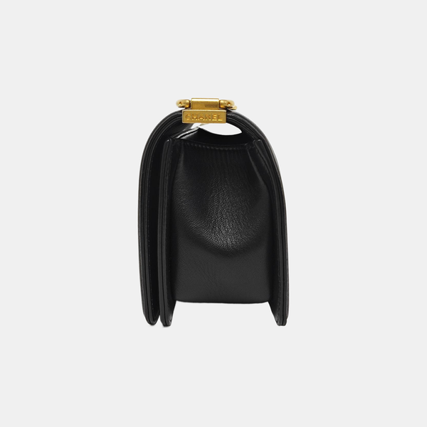 BOY CHANEL Small Quilted Lambskin Black