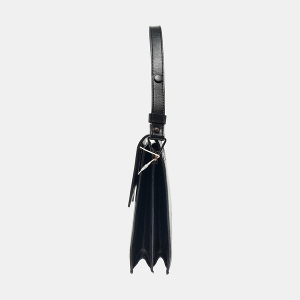 Calfskin Shoulder Bag Black