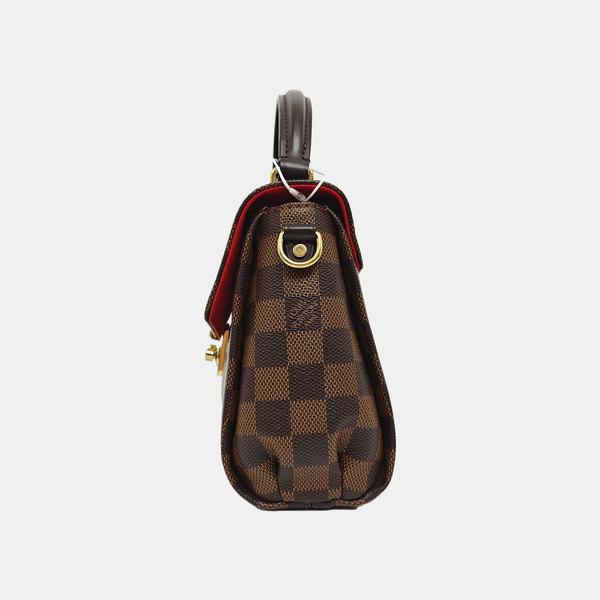 CROISETTE Damier Ebene Coated Canvas Brown