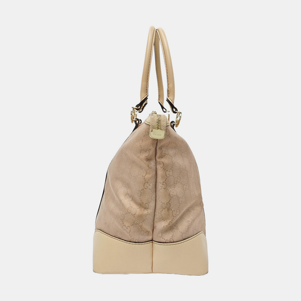 Monogram Canvas Tote Bag Large Pink