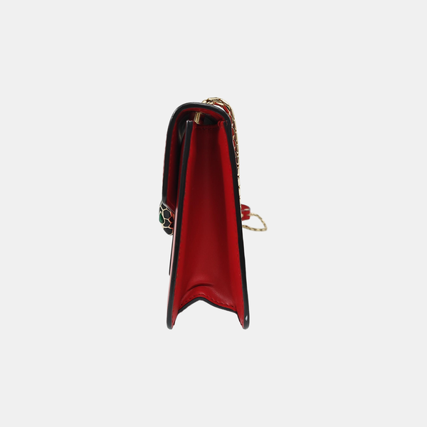 SERPENTI FOREVER Small Calfskin Red