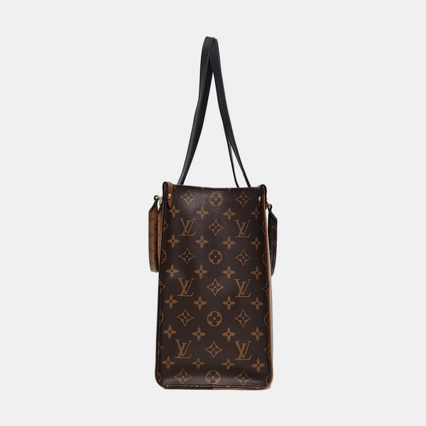 ONTHEGO MM Monogram Coated Canvas Brown
