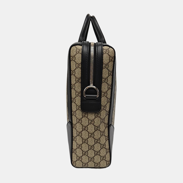 Monogram Coated Canvas Tote Bag Beige