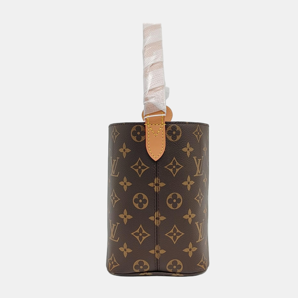 ALL IN BB Monogram Coated Canvas Brown
