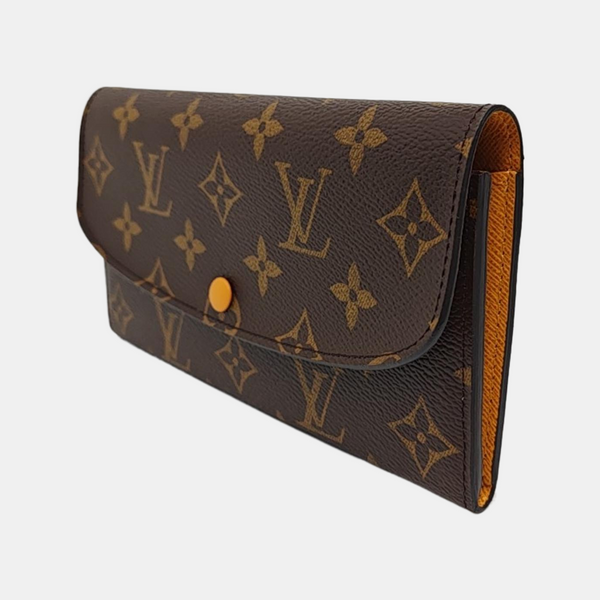 EMILIE Monogram Coated Canvas Brown Wallet