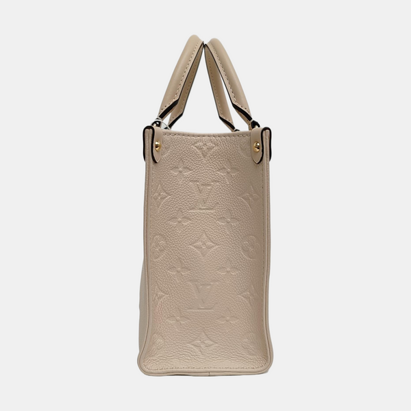 ONTHEGO PM Monogram Calfskin Beige