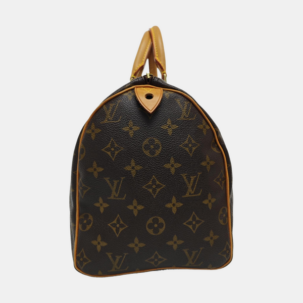 SPEEDY 30 Monogram Coated Canvas Brown