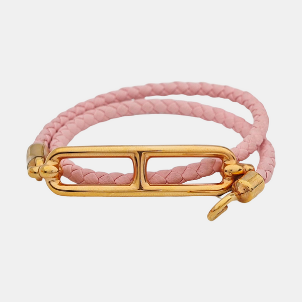 Brazalete Roulis de piel rosa