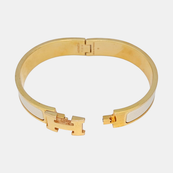 Clic H Metal Rose Gold Bangle
