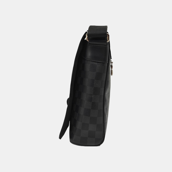 DISTRICT MM Damier Graphite Coated Canvas Gray