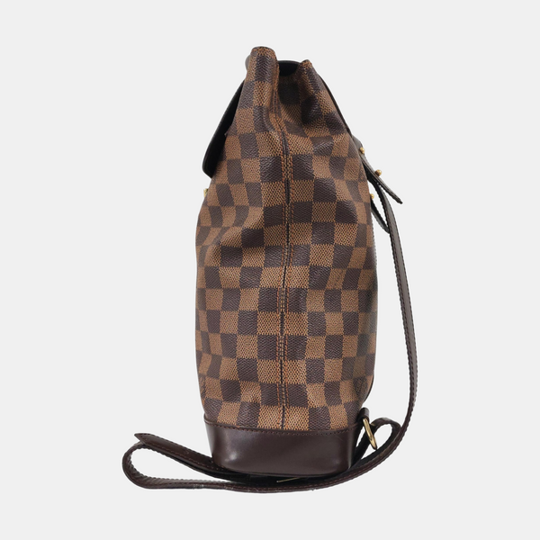 SOHO Damier Ebene Coated Canvas Brown
