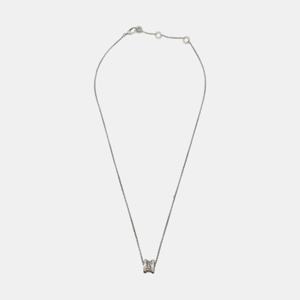 B.ZERO1 18k White Gold Silver Necklace